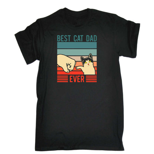 Best Cat Dad Ever Paw - Mens 123t Funny T-Shirt Tshirts