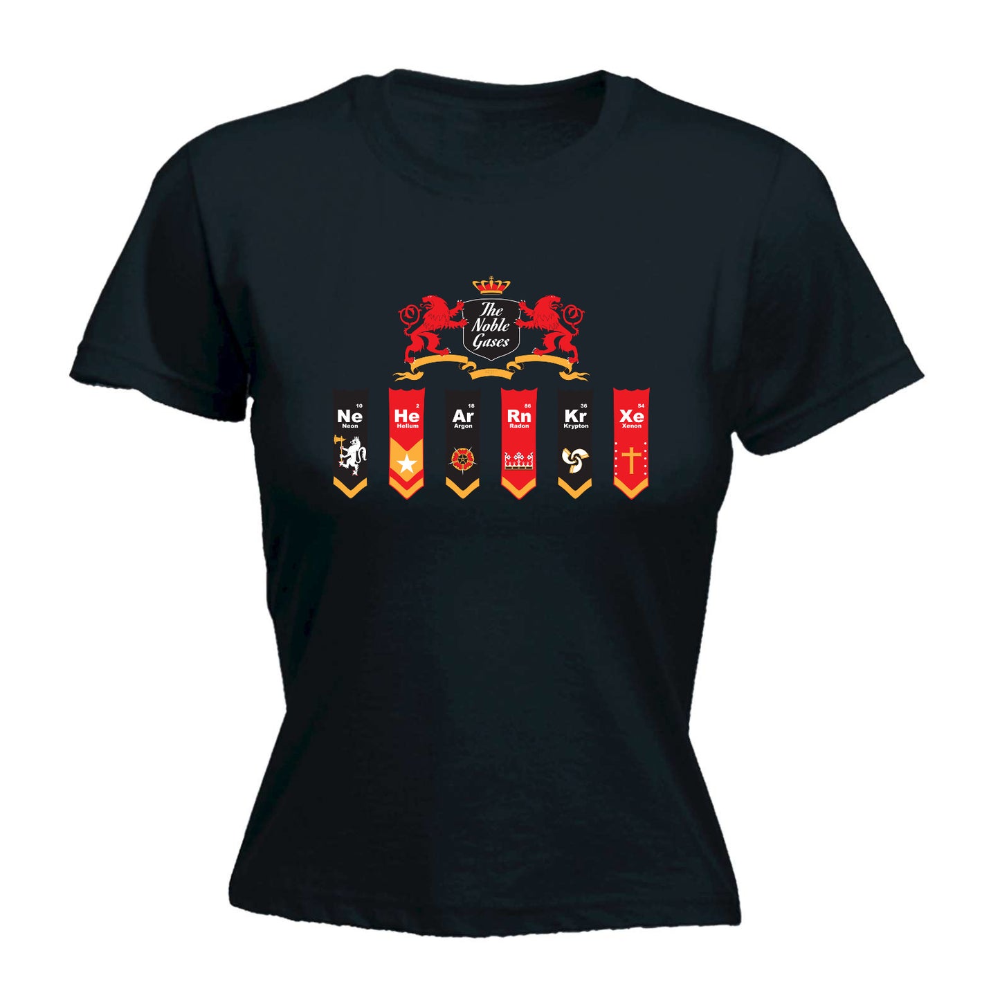 The Noble Gases - Funny Womens T-Shirt Tshirt