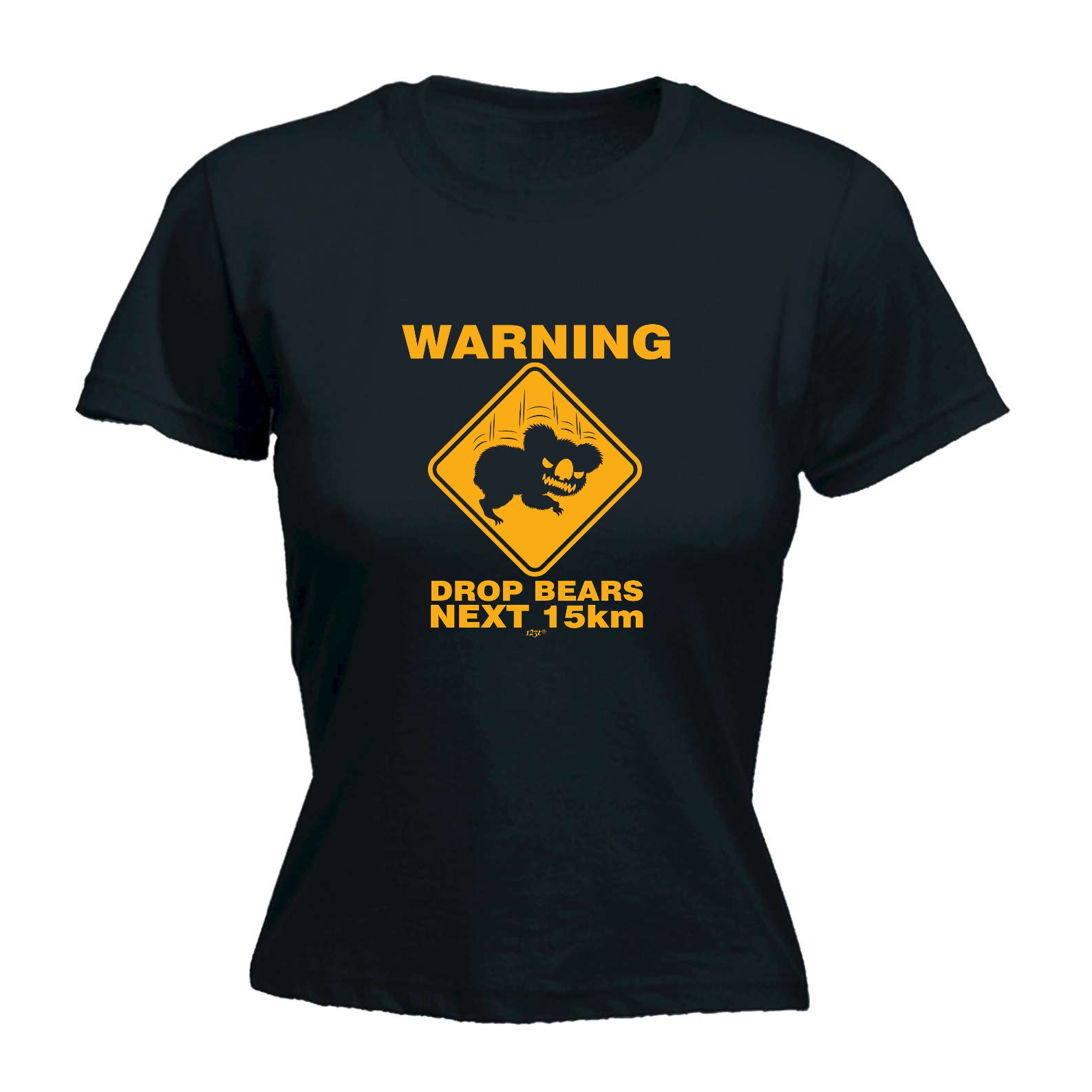 Warning Drop Bears - Funny Womens T-Shirt Tshirt