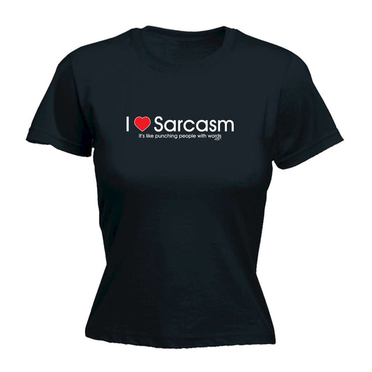 Love Sarcasm Punching - Funny Womens T-Shirt Tshirt