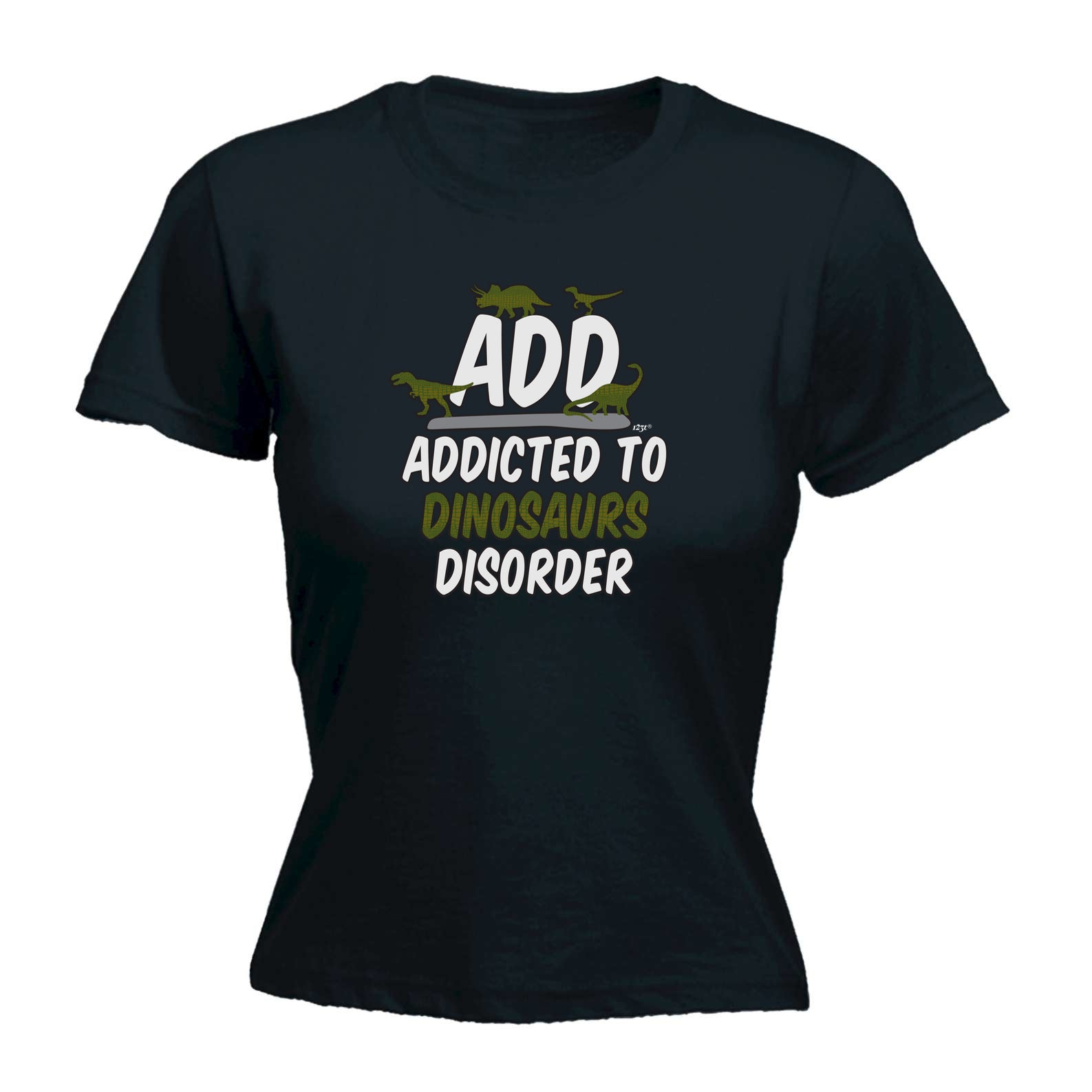 Add Dinosaur - Funny Womens T-Shirt Tshirt