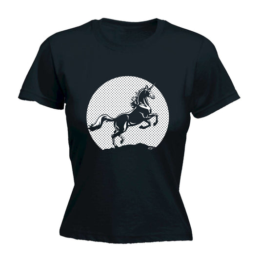 Sunset Unicorn - Funny Womens T-Shirt Tshirt