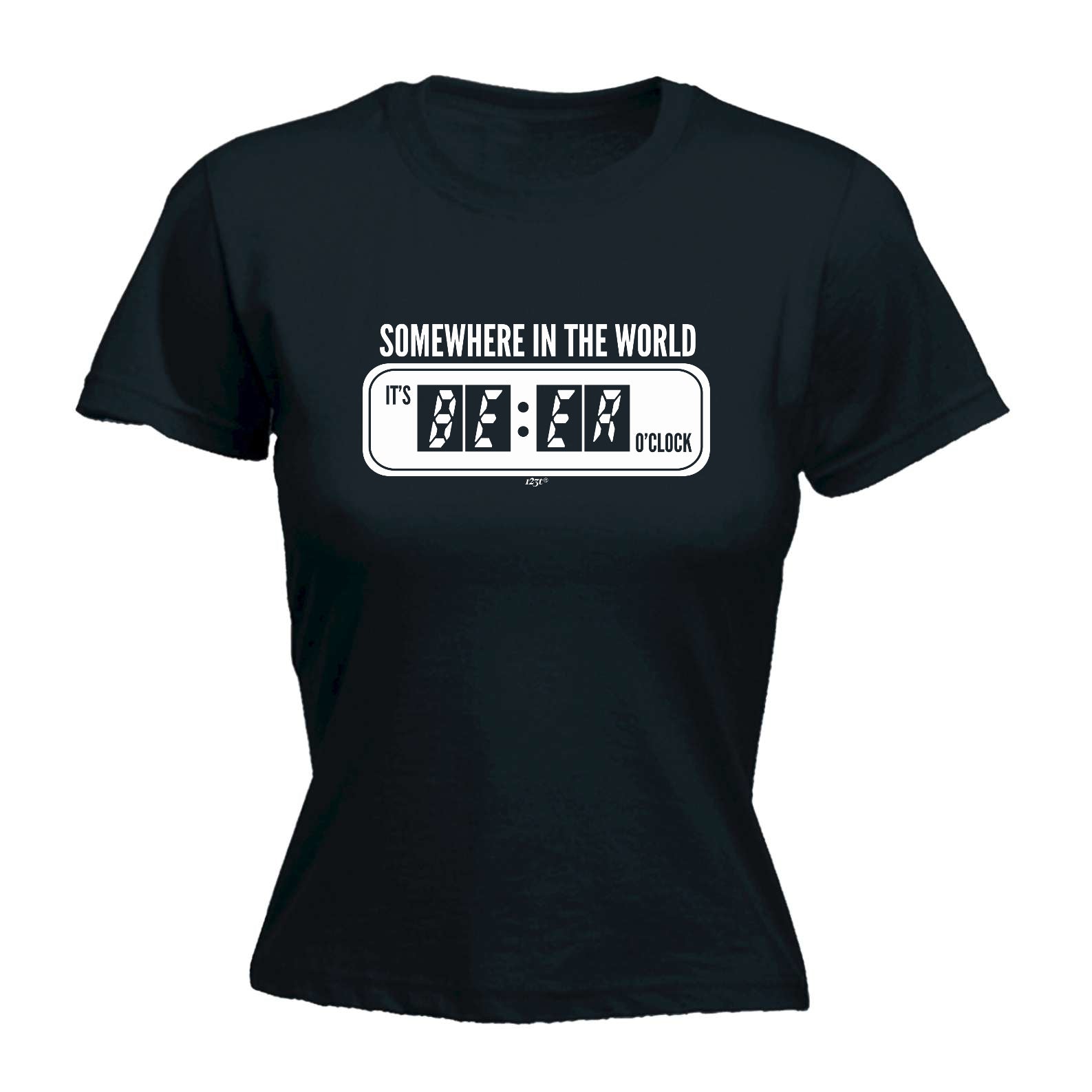 Somewhere In The World Its Beer Oclock - Funny Womens T-Shirt Tshirt