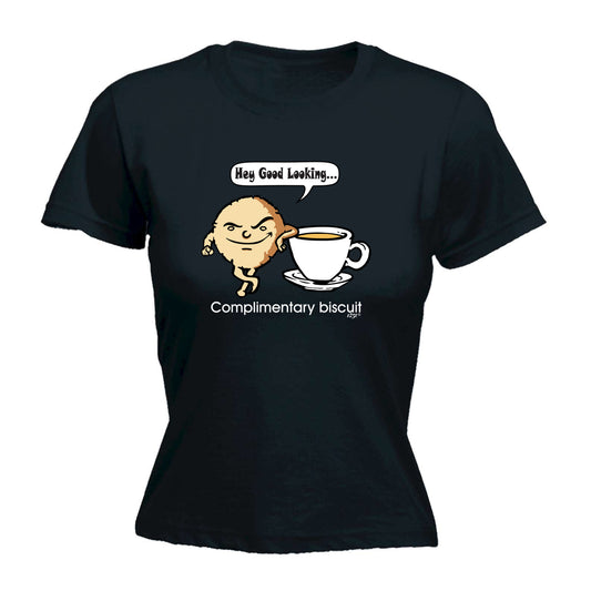 Complimentary Biscuit Coffee - Funny Womens T-Shirt Tshirt