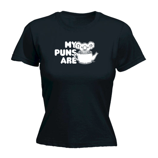 My Puns Are Koala Tea - Funny Womens T-Shirt Tshirt