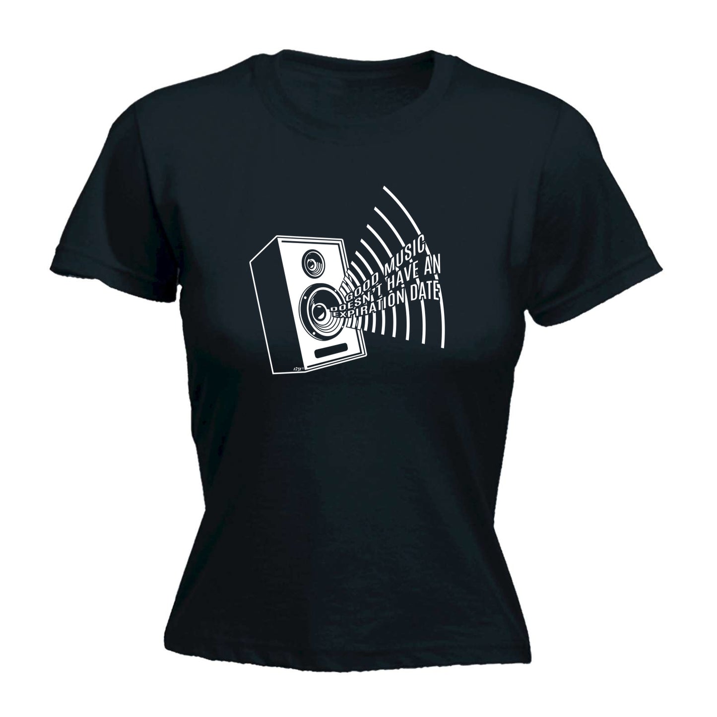 Good Music Expiration Date - Funny Womens T-Shirt Tshirt