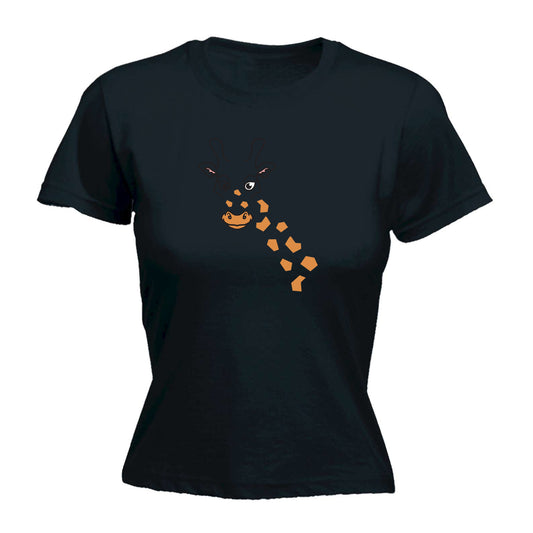 Giraffe Animal Face Ani Mates - Funny Womens T-Shirt Tshirt
