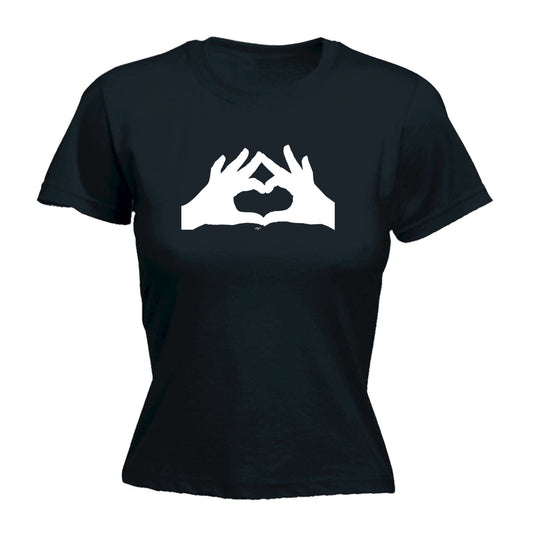 Heart Hands - Funny Womens T-Shirt Tshirt