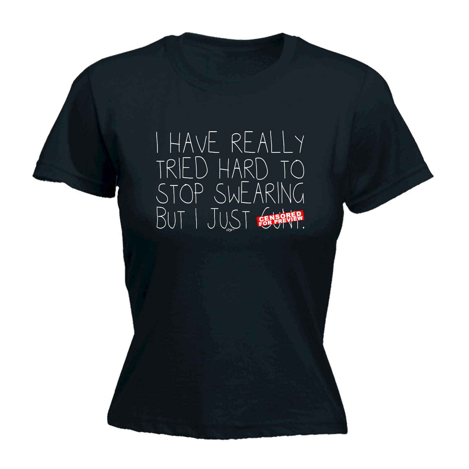 Tried Hard To Stop Swearing - Funny Womens T-Shirt Tshirt