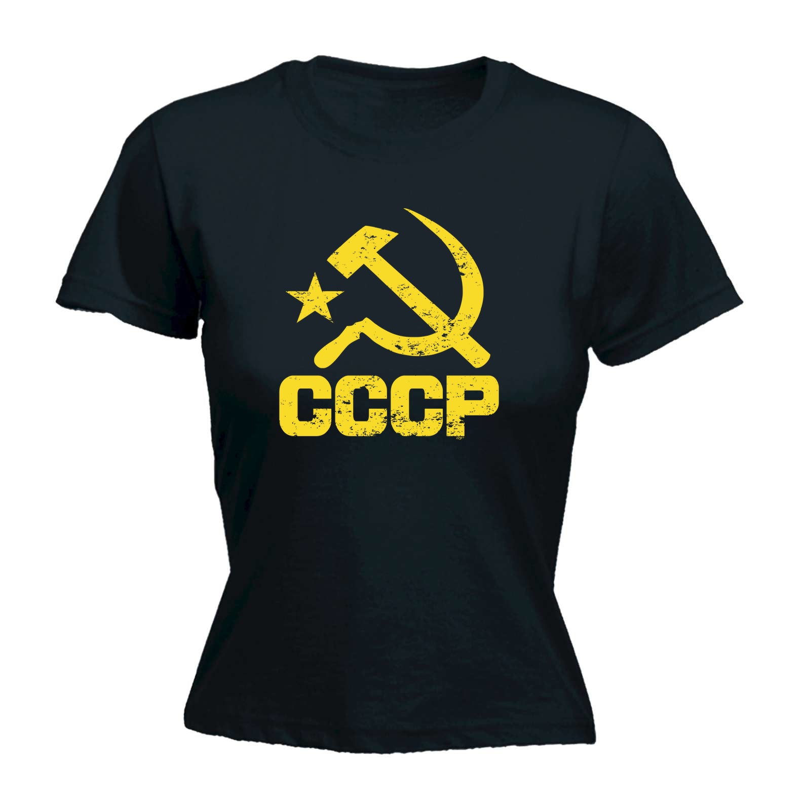 Cccp Yellow - Funny Womens T-Shirt Tshirt