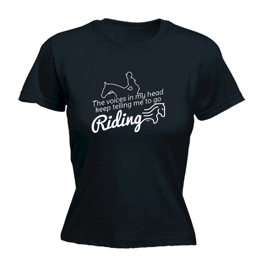 Keep Telling Me To Go Riding Horse - Funny Womens T-Shirt Tshirt