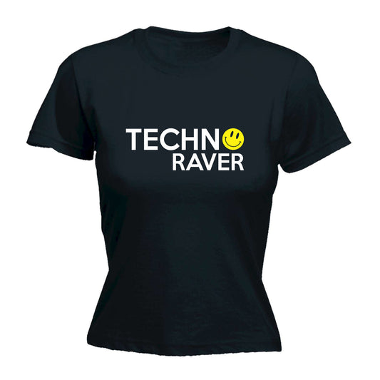 Techno Raver - Funny Womens T-Shirt Tshirt