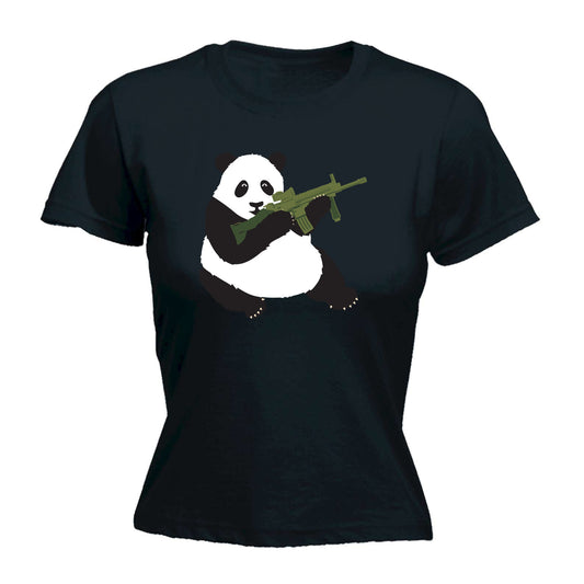 Armed Panda - Funny Womens T-Shirt Tshirt