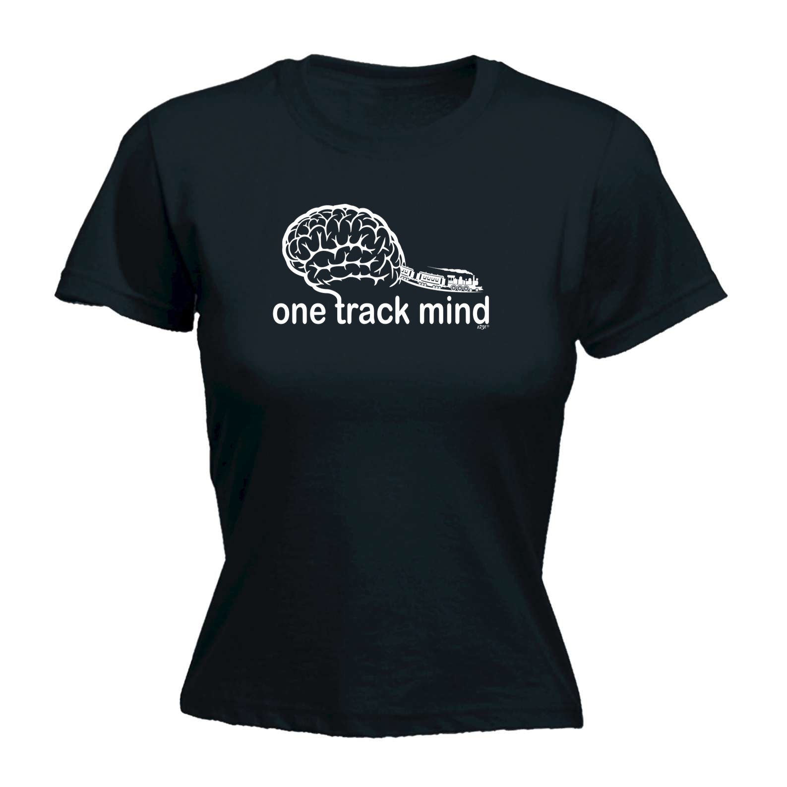 One Track Mind Trains - Funny Womens T-Shirt Tshirt