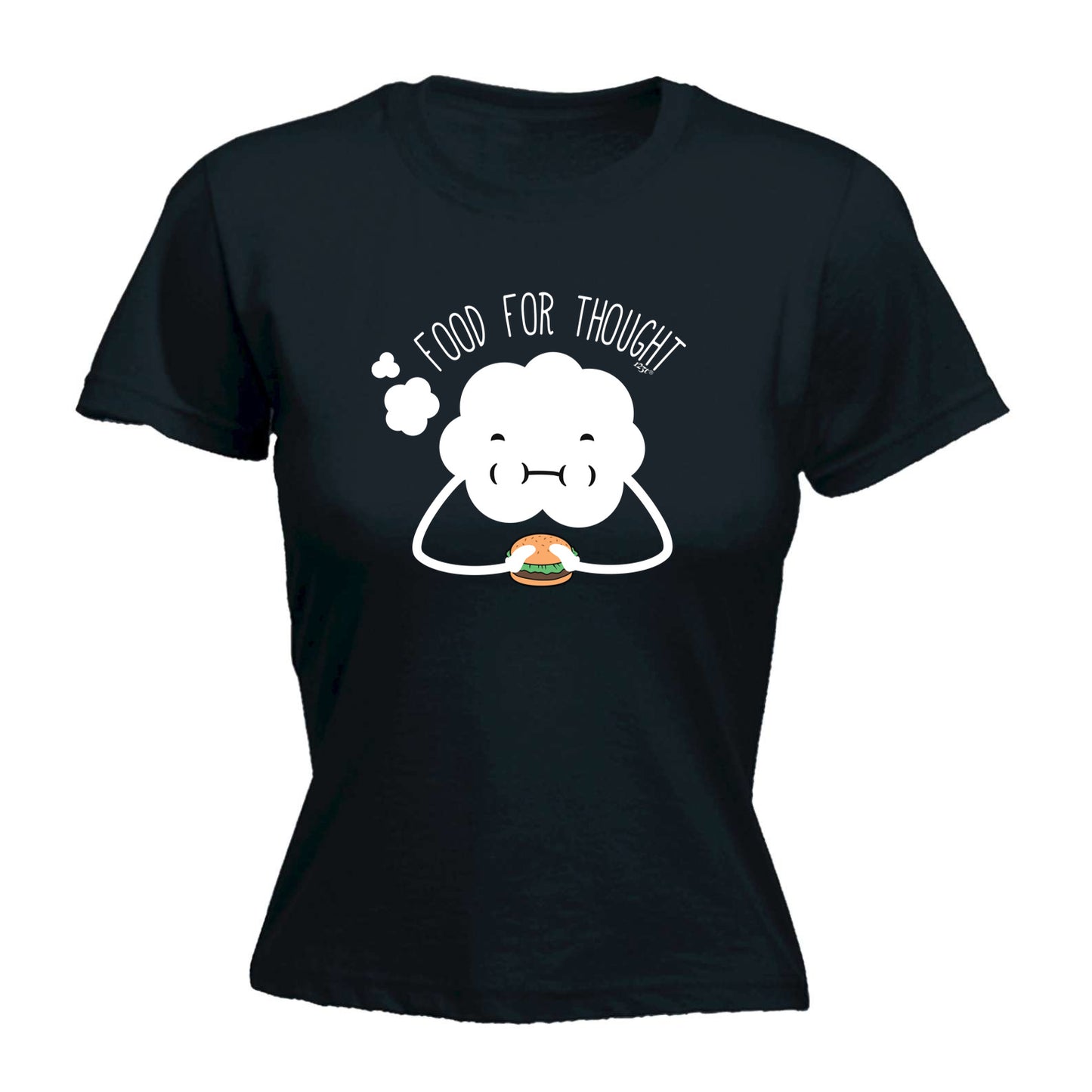 Food For Thought - Funny Womens T-Shirt Tshirt