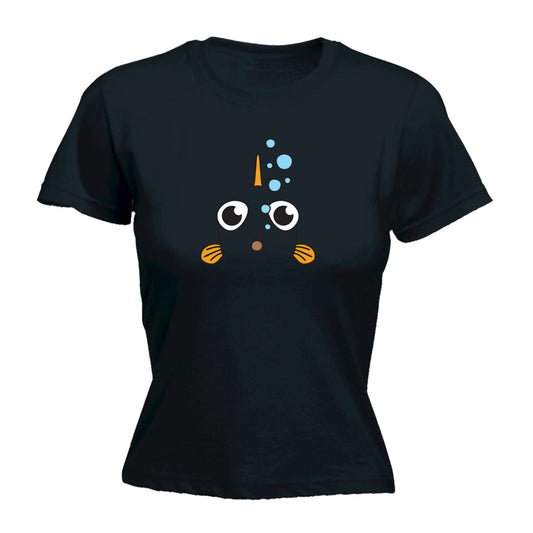 Goldfish Animal Face Ani Mates - Funny Womens T-Shirt Tshirt
