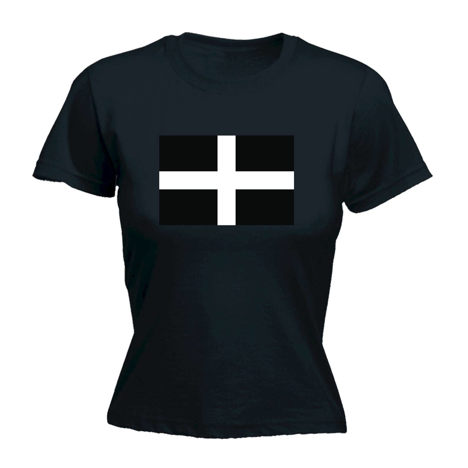 Cornwall Flag - Funny Womens T-Shirt Tshirt