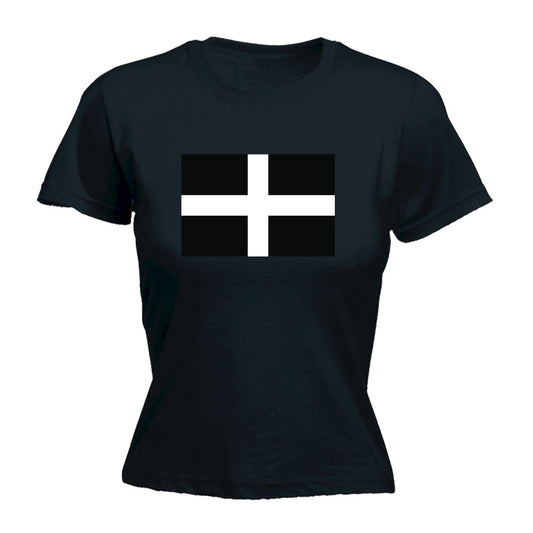 Cornwall Flag - Funny Womens T-Shirt Tshirt