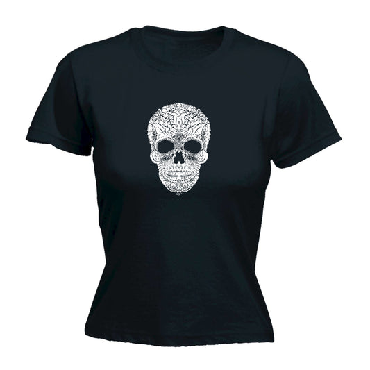 Artistic Skull - Funny Womens T-Shirt Tshirt