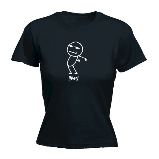 Bam Stickman - Funny Womens T-Shirt Tshirt