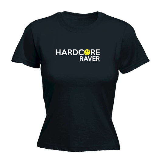Hardcore Raver Smile - Funny Womens T-Shirt Tshirt