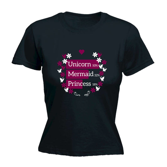 Unicorns Mermaid Princess - Funny Womens T-Shirt Tshirt