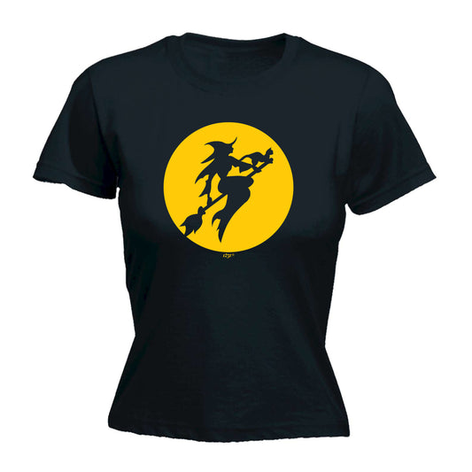 Moon Witch Halloween - Funny Womens T-Shirt Tshirt