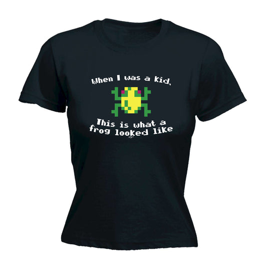 When Was A Kid This Is What A Frog Looked Like - Funny Womens T-Shirt Tshirt