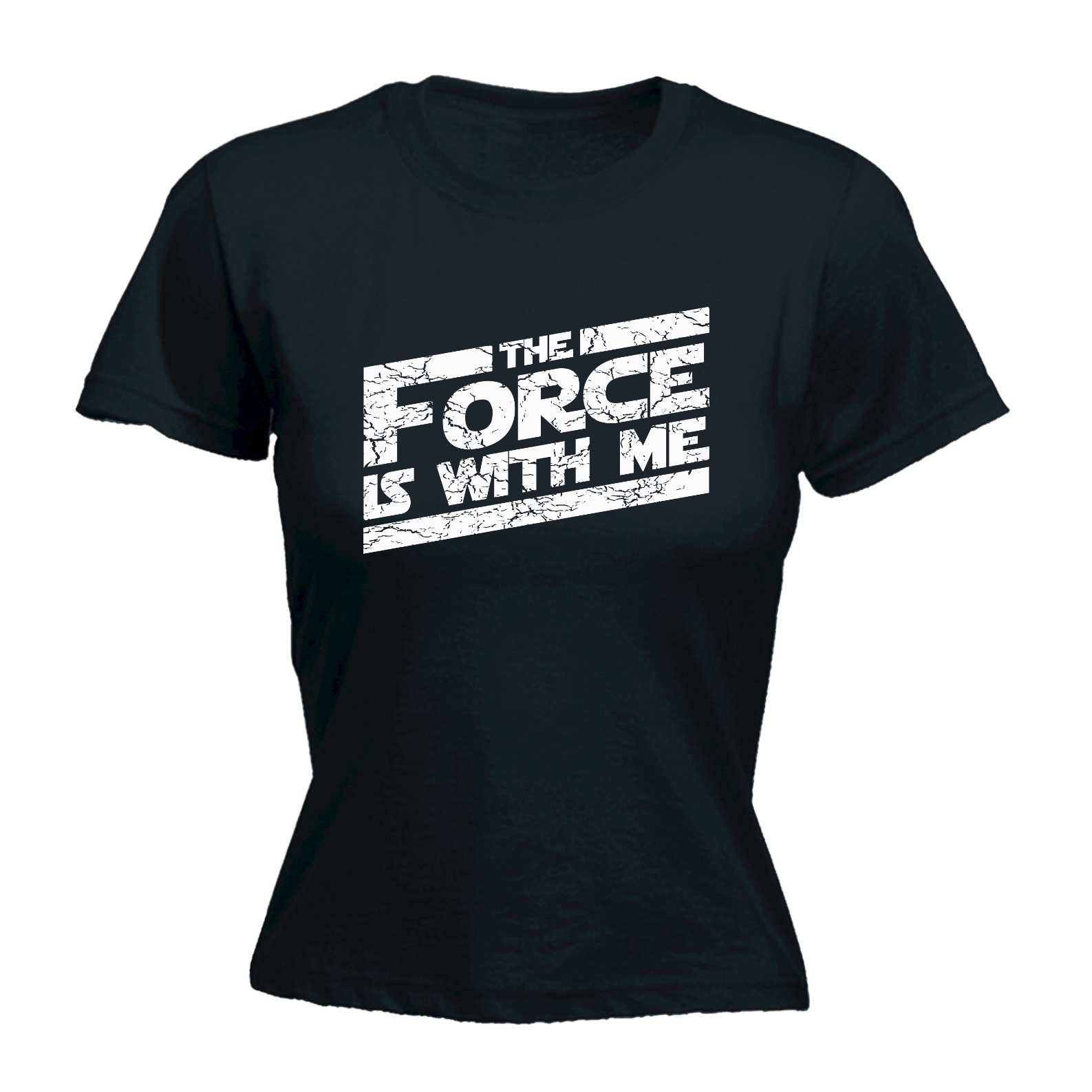 The Force Is With Me - Funny Womens T-Shirt Tshirt
