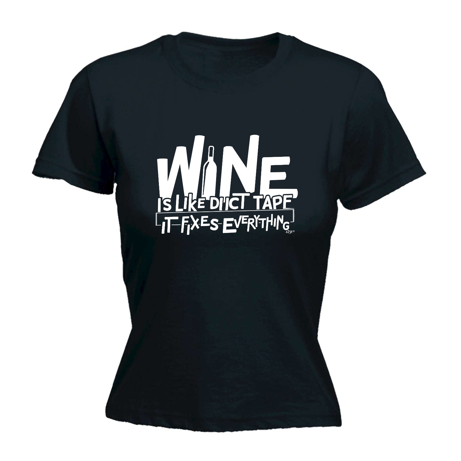 Wine Is Like Duct Tape - Funny Womens T-Shirt Tshirt