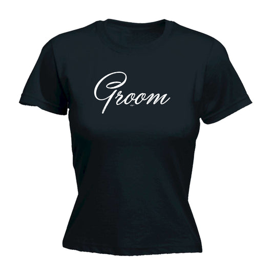 Groom Text Married - Funny Womens T-Shirt Tshirt