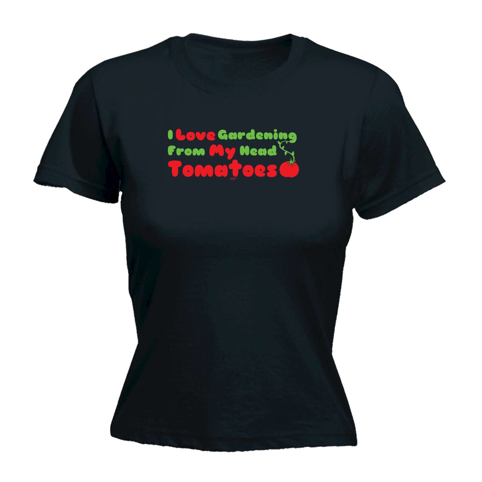 Love Gardening From My Head Tomatoes - Funny Womens T-Shirt Tshirt