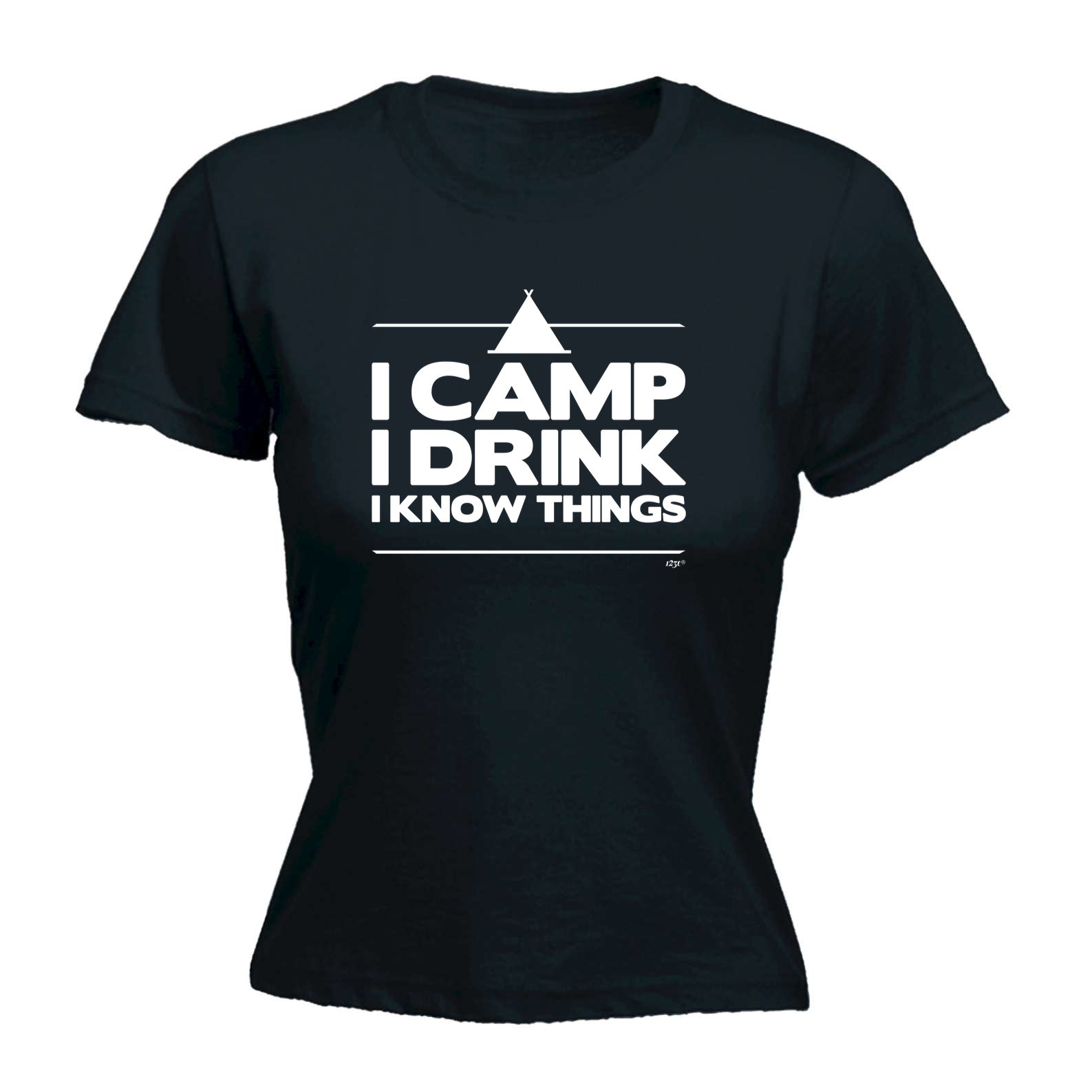 Camping Camp Drink Know Things - Funny Womens T-Shirt Tshirt