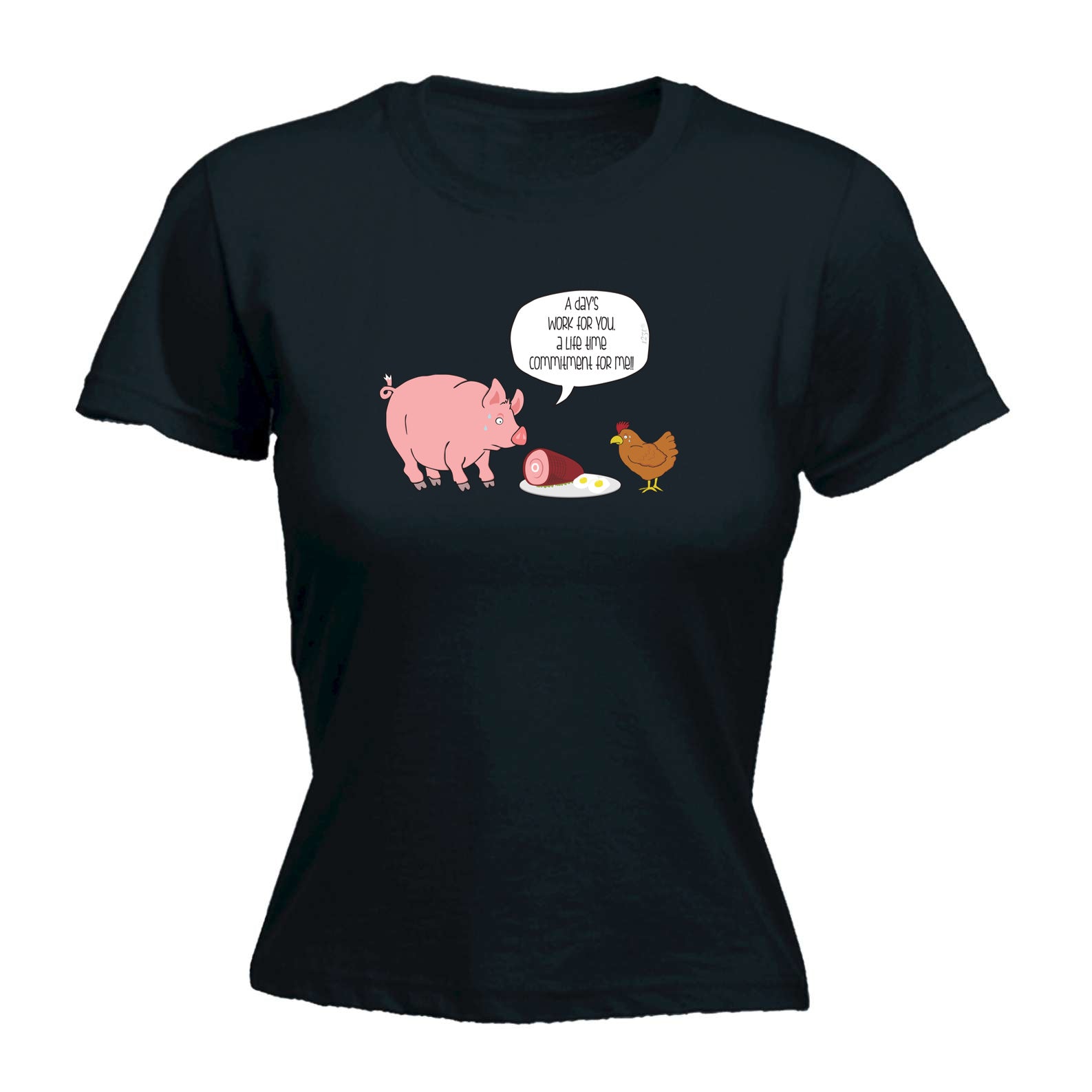 A Days Work Life Time Commitment - Funny Womens T-Shirt Tshirt