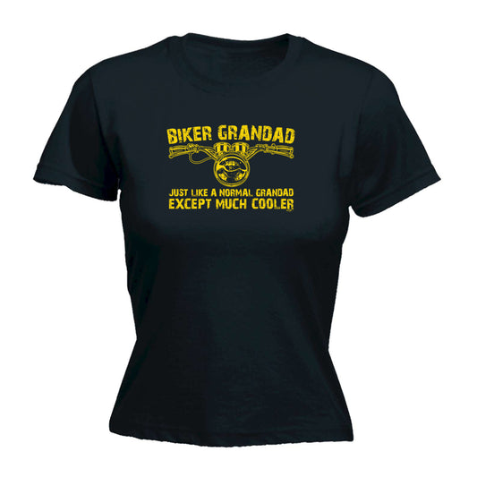 Biker Grandad - Funny Womens T-Shirt Tshirt