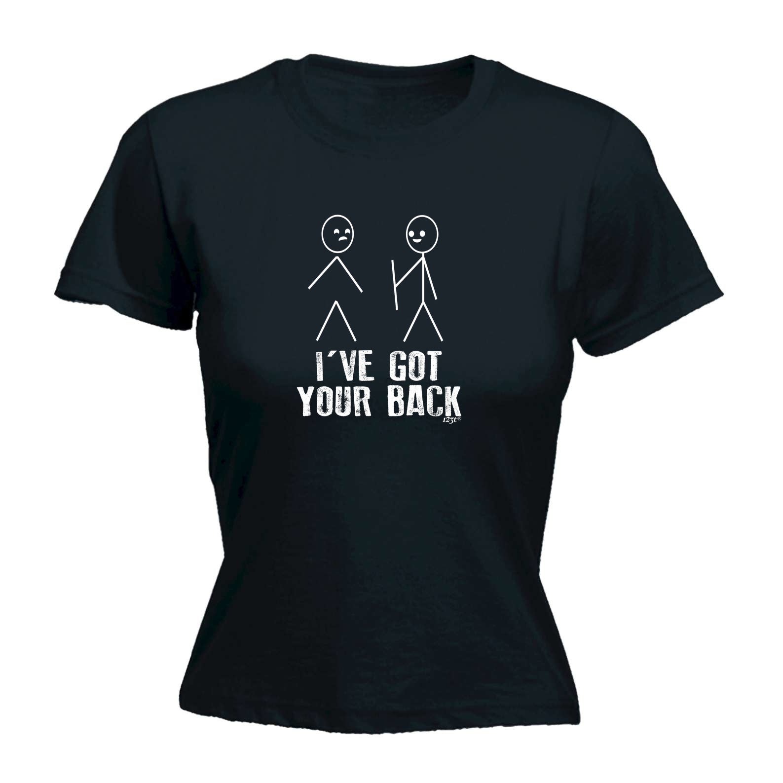 Ive Got Your Back Stickmen - Funny Womens T-Shirt Tshirt