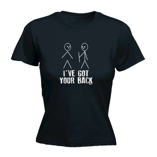 Ive Got Your Back Stickmen - Funny Womens T-Shirt Tshirt