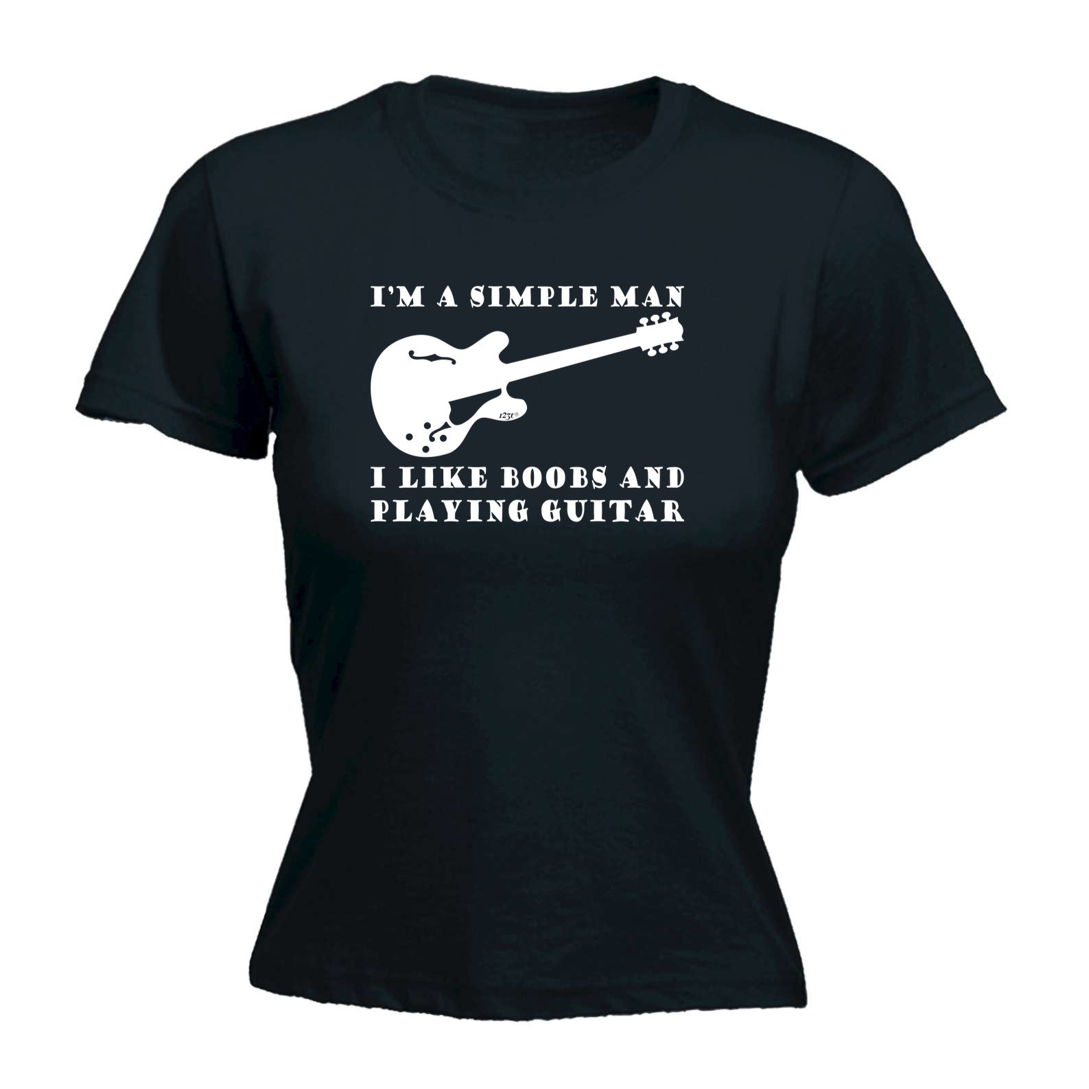 I'M Simple B  B Playing Guitar Music - Funny Womens T-Shirt Tshirt