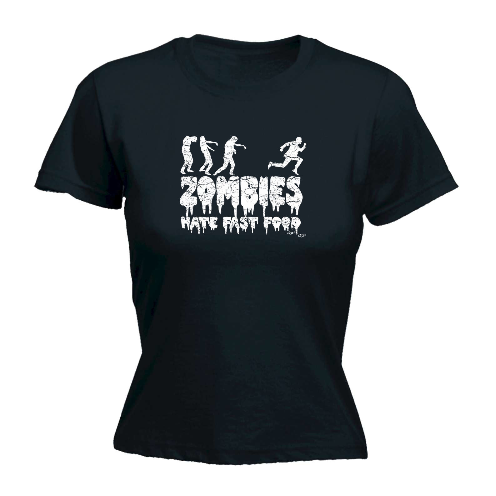 Zombies Hate Fast Food - Funny Womens T-Shirt Tshirt