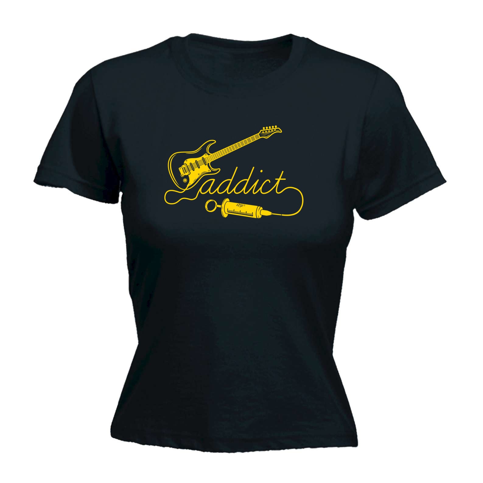 Guitar Addict Music - Funny Womens T-Shirt Tshirt