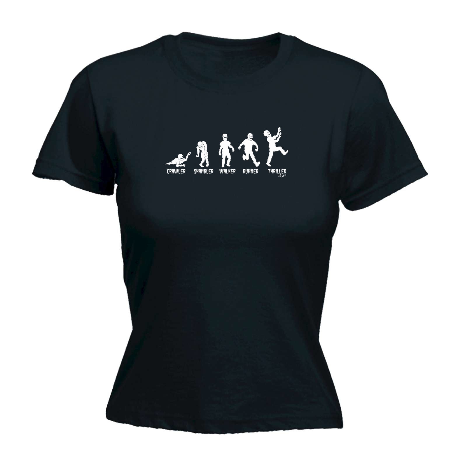 Zombie Crawler Shambler Walker Runner Thriller - Funny Womens T-Shirt Tshirt