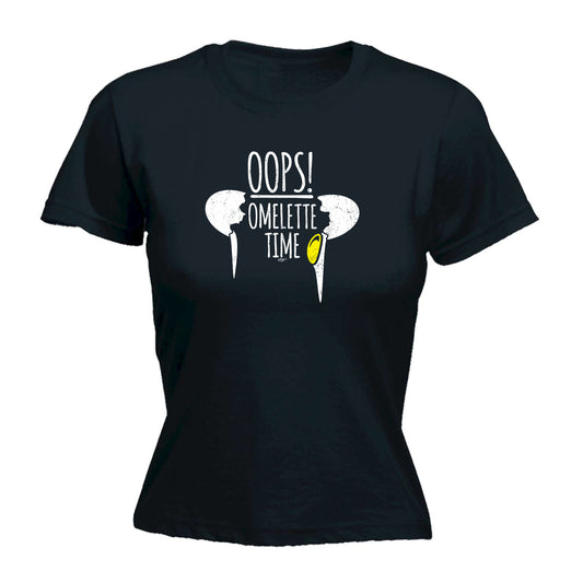 Oops Omelette Time - Funny Womens T-Shirt Tshirt