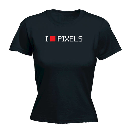 Love Pixels - Funny Womens T-Shirt Tshirt