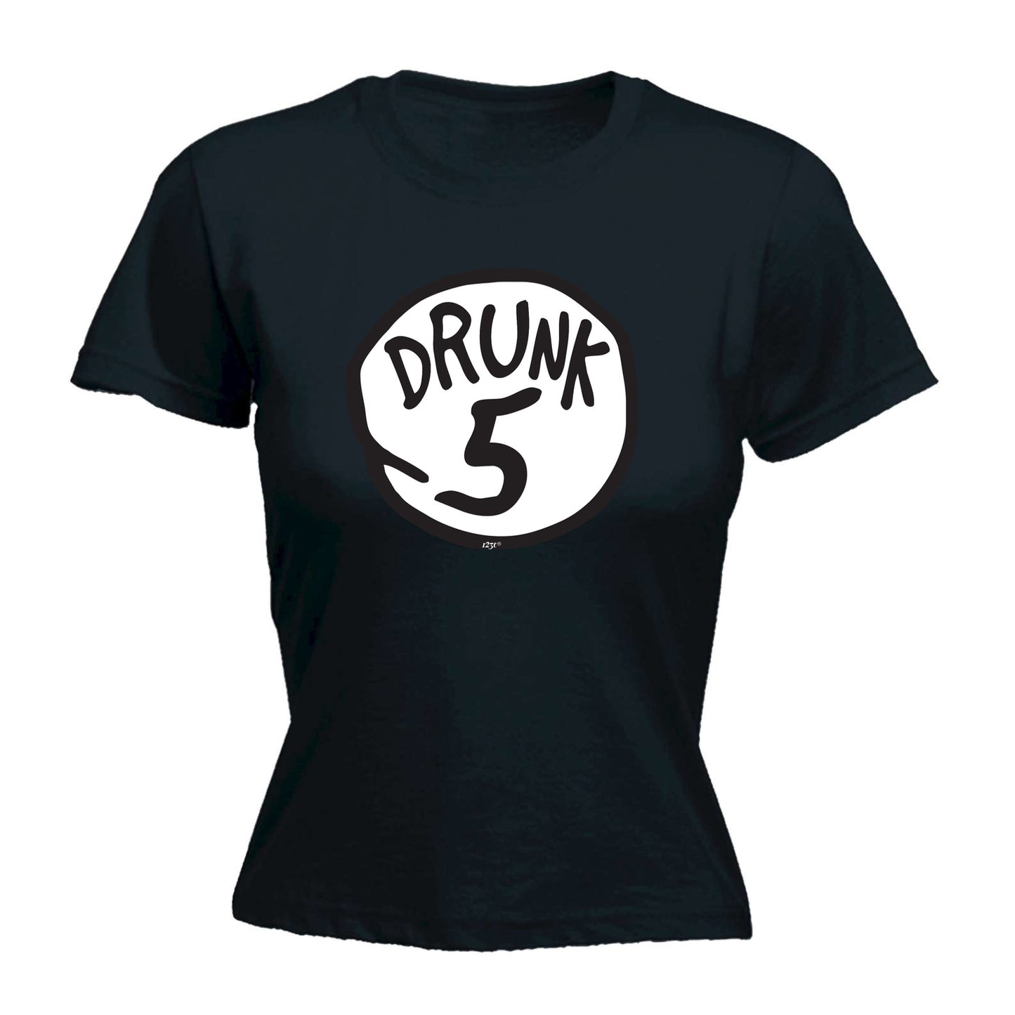 Drunk 5 - Funny Womens T-Shirt Tshirt