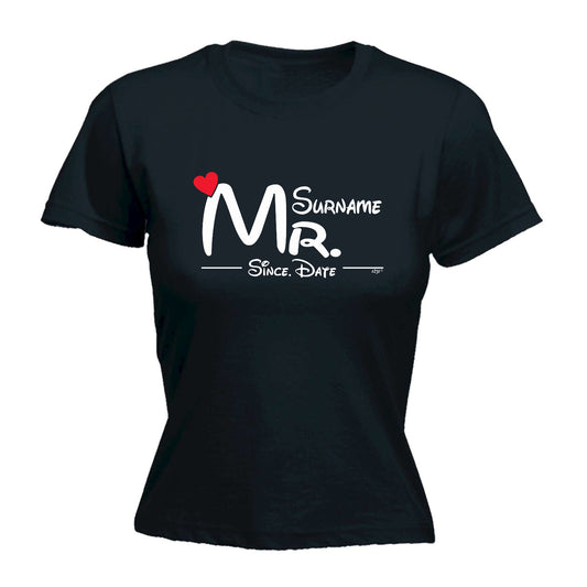 Surname Heart Mr Since - Funny Womens T-Shirt Tshirt