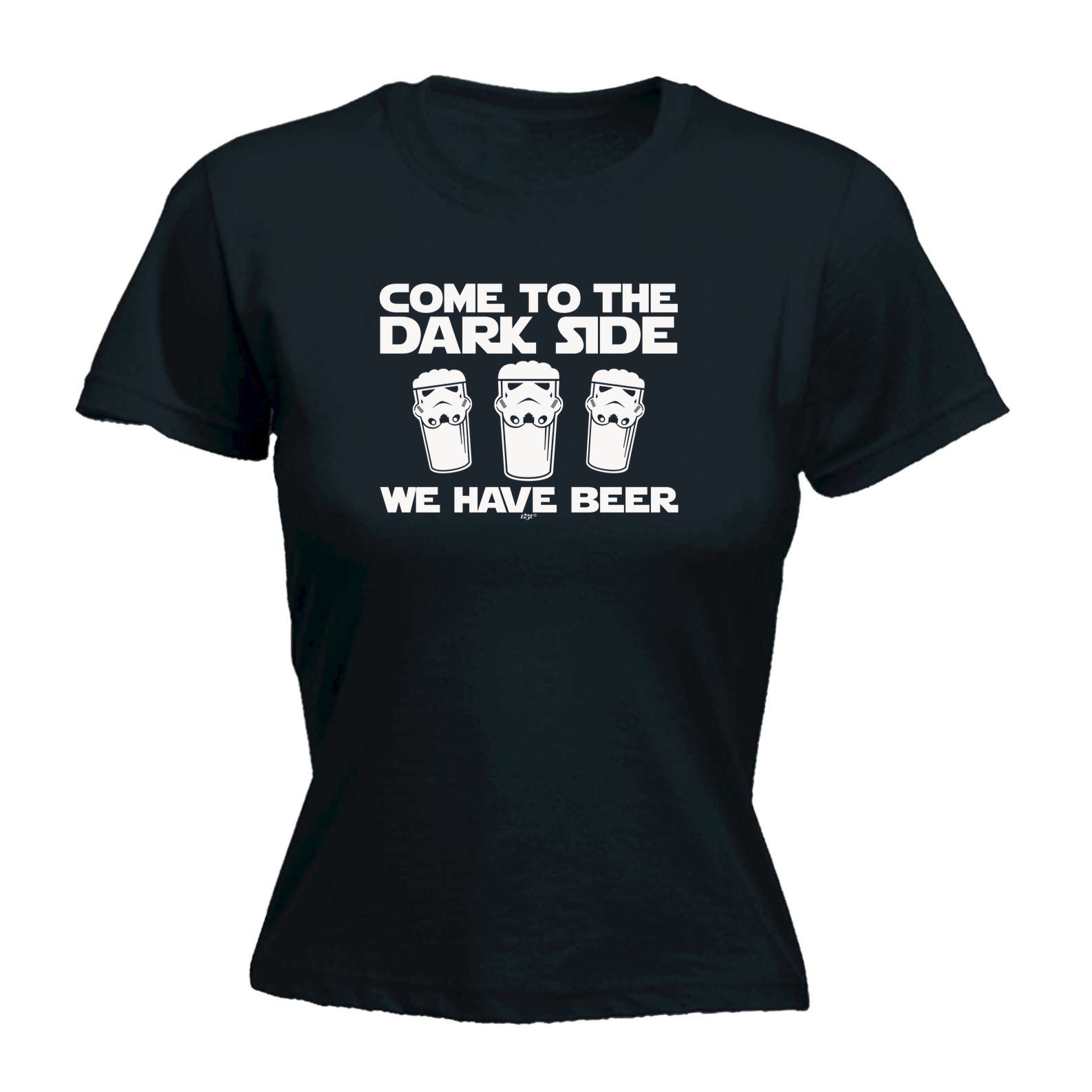 Beers Come To The Dark Side - Funny Womens T-Shirt Tshirt