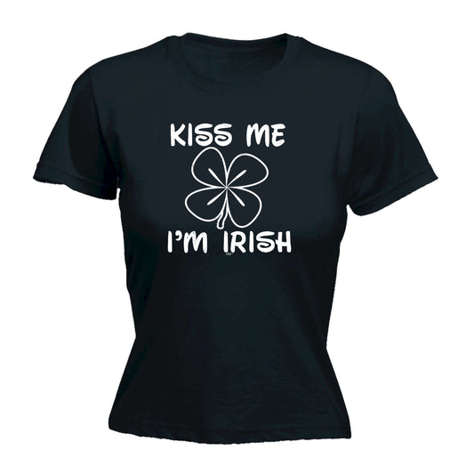 Kiss Me Im Irish - Funny Womens T-Shirt Tshirt