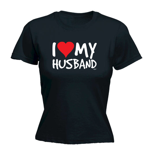 Love Heart My Husband - Funny Womens T-Shirt Tshirt