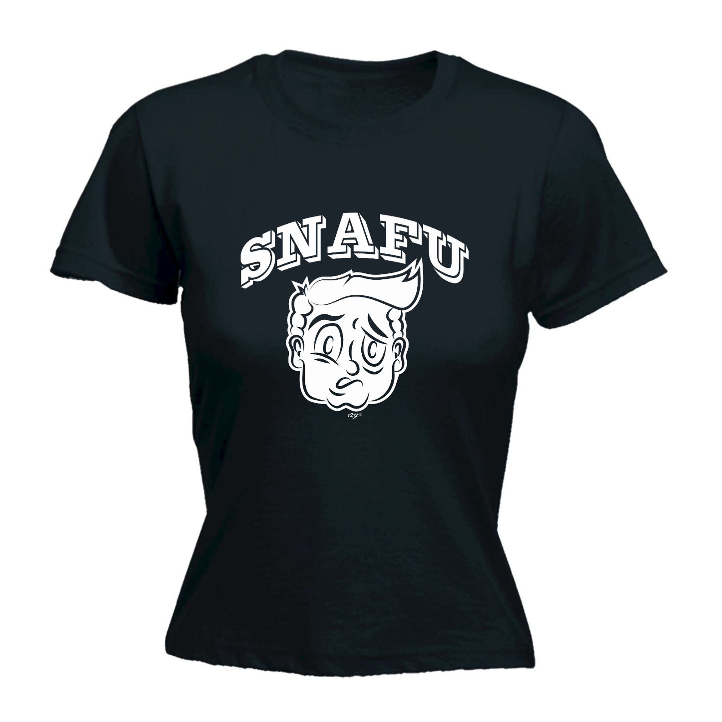 Snafu Face - Funny Womens T-Shirt Tshirt
