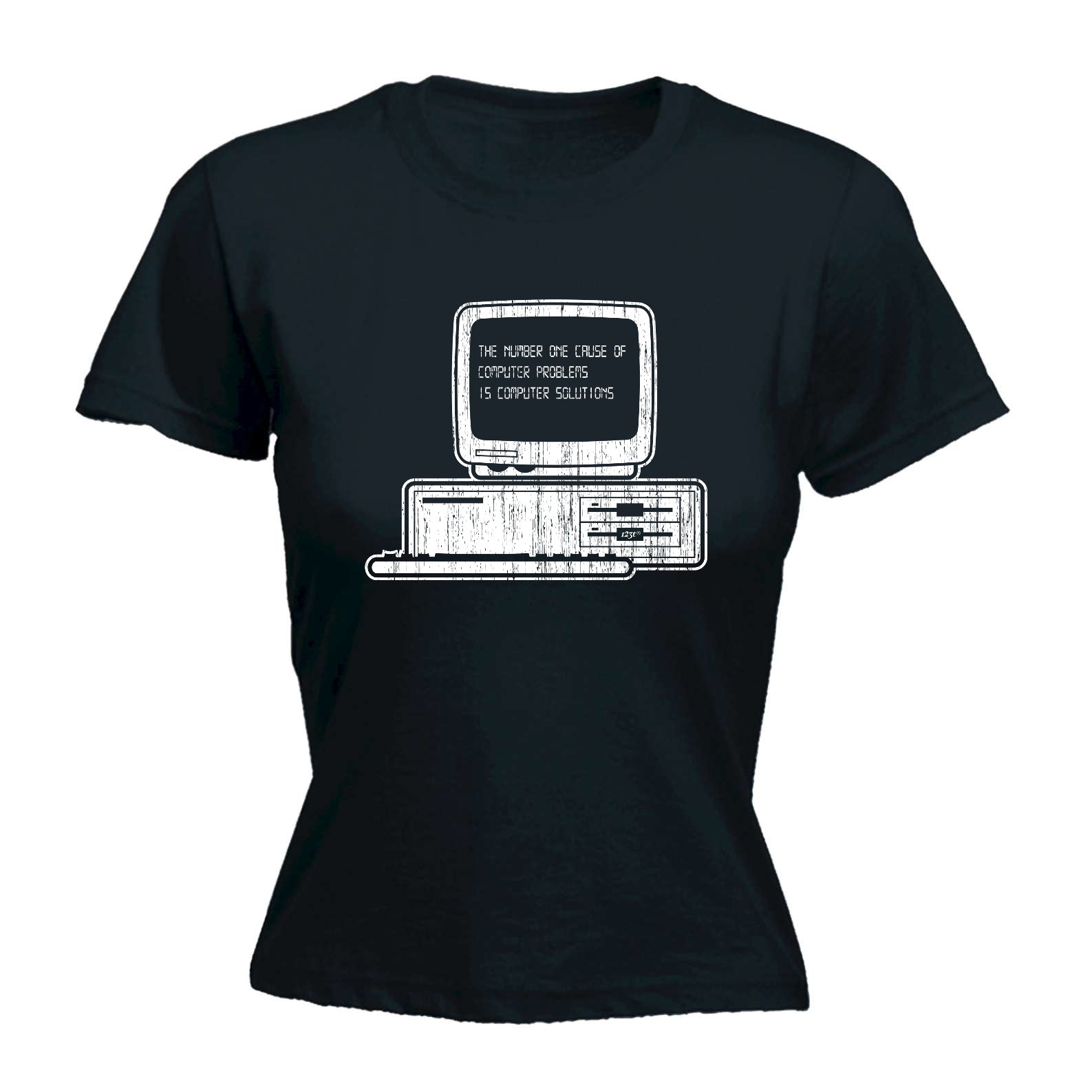 The Number One Cause Of Computer Problems - Funny Womens T-Shirt Tshirt